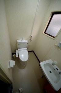 女子トイレも男子トイレ同様に洋式トイレとなっている。