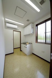 薬局内の様子。洗面台。